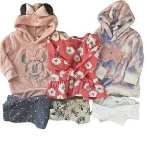 Girls 12-18M Cozy Outfits Disney Minnie Mouse Carters, 6 Pcs + 6 Socks